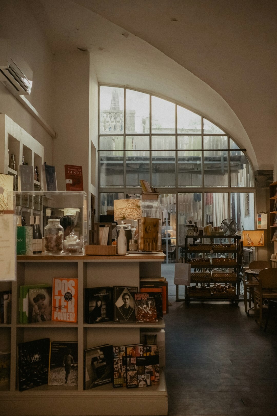 modern bookstore with cafe